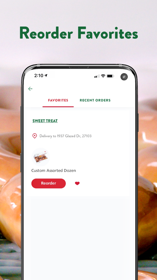 Android application Krispy Kreme screenshort