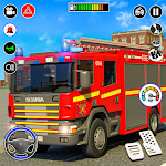 Cover Image of Baixar Jogos de caminhão de bombeiros de resgate na cidade  APK