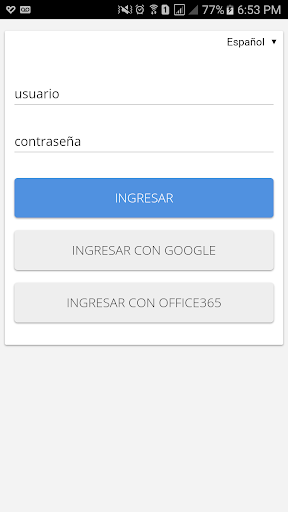 Android application Gimnasio del Norte screenshort