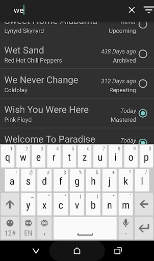 Repertoire Screen 3