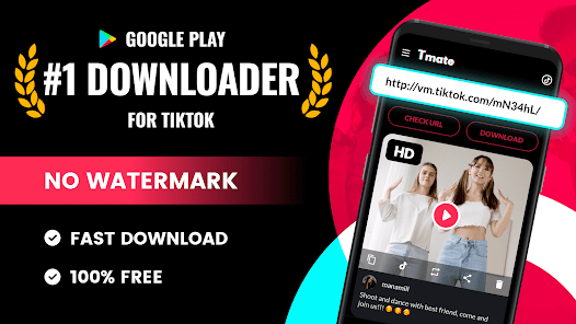 Tmate - Downloader for TikTok 1.3.6 APK + Mod (No Ads) for Android