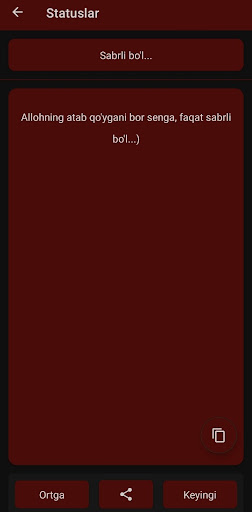 Statuslar Screen 3