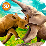 Rhino Fighting Game: Kung Fu Animals Fight icon
