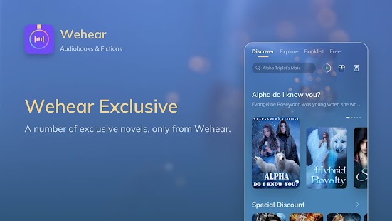 Wehear - Audiobooks & Stories Screenshot