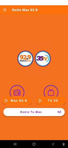 Android application Radio Mas 92.9 screenshort