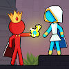 Stick Red boy and Blue girl icon