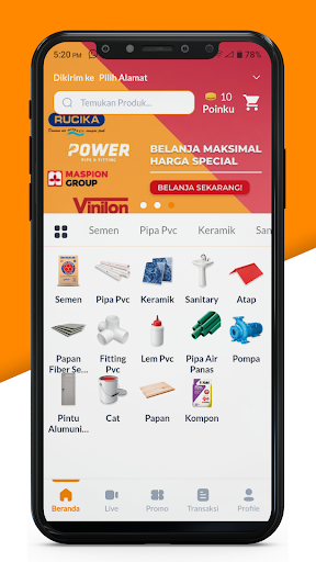 Android application YADA screenshort