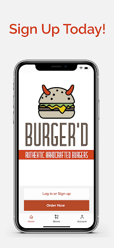 Android application BURGER'D screenshort