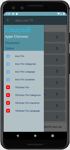Android application Asia Live TV Channels screenshort