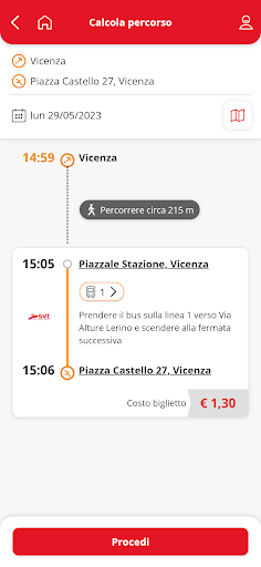 Screenshot of SVT Vicenza