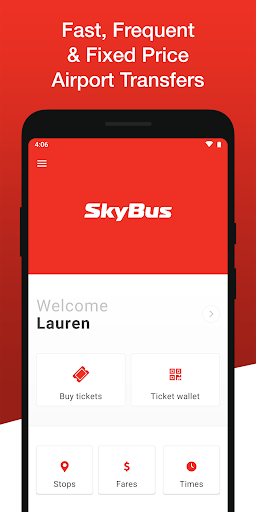 Android application SkyBus screenshort