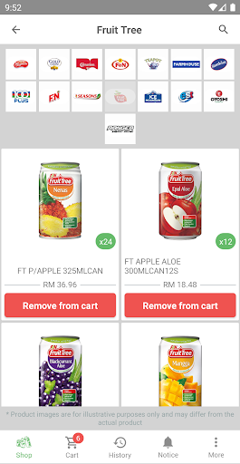 F&N eOrder MY Screen 2