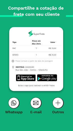 SuperFrete: Calcular Correios Screenshot 4 - AppWisp.com