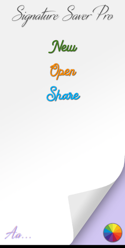 Android application Signature Saver Pro screenshort