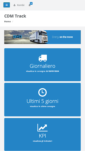 Android application CDM Track screenshort