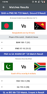 PAK, BAN vs SL Live Score - T20I Match Score 2021 9.1 APK screenshots 5