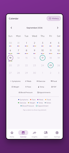 Lupus Flare Tracker screenshot 2
