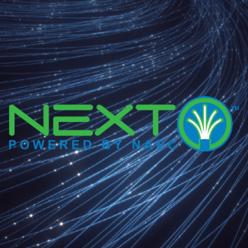 NEXT, Powered by NAEC logo