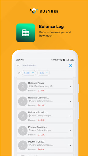 BusyBee - Salesperson Screen 2