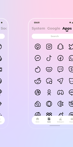 NYON DARK Icon Pack - Personalization - apps