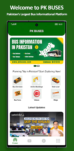 Android application PK BUSES: Bus Info in Pakistan screenshort