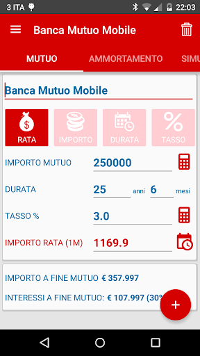 Android application Mutuo Mobile Pro screenshort