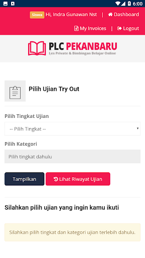 Siswa Pintar PLC, Aplikasi Try