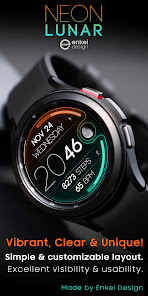 Captura 1 NEON Lunar - watch face android