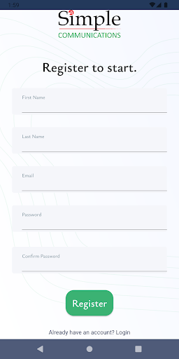 Simple Comunications Screen 2