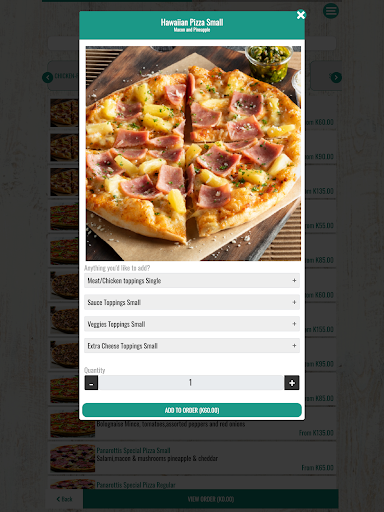 Android application Place Order Kiosk screenshort