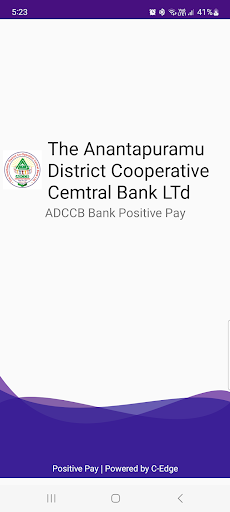 Android application ADCCB Bank Positive Pay screenshort