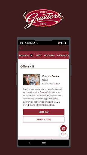 Android application Graeter’s Ice Cream screenshort