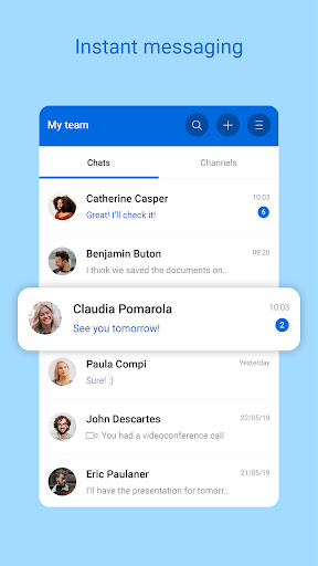 Android application Chatter screenshort