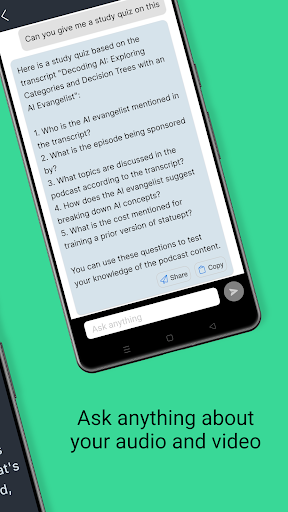 Screenshot of Transcribe Audio to Text