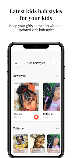 Kids hairstyles screenshot