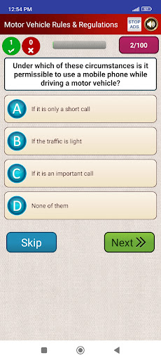 Driving Licence Practice Tests Screen 3