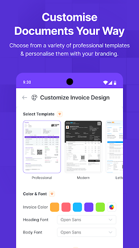 Screenshot of Invoice Maker, Billing:Refrens