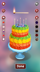 Captura de Pantalla 1 DIY Birthday Party Cake Maker android