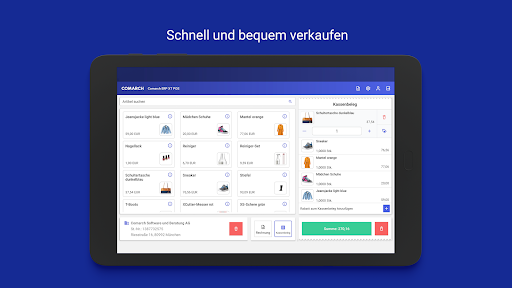 Android application Comarch ERP XT POS screenshort
