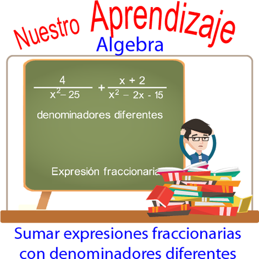 Sumar expresión fraccionaria d logo