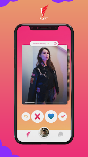 Android application Flyrt - App de Relacionamento screenshort