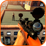Modern city army sniper 3D icon
