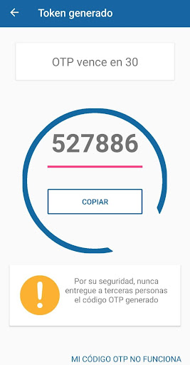 Android application Código Virtual screenshort