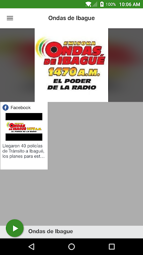 Android application Ondas de Ibague screenshort