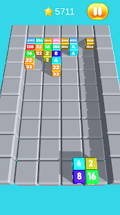 Chain Cube Merge: Tetris 2048