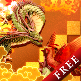 Dragon Suzaku Gold A Free icon