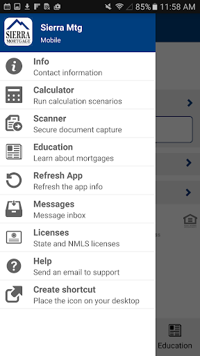 Screenshot of Sierra Mortgage