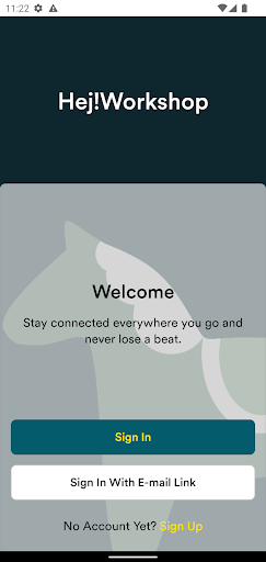 Android application Hej!Workshop screenshort