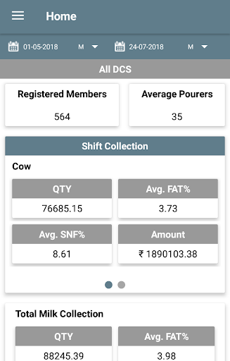 Android application Supervisor AMCS screenshort
