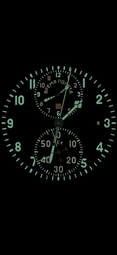 Android application Aviation Clock Screensaver screenshort